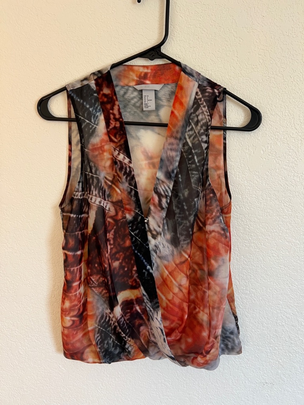 H&M Tie-Dye Wrap Top